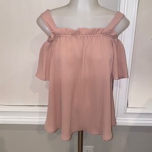Primark Pink Cold Shoulder‎ Top
